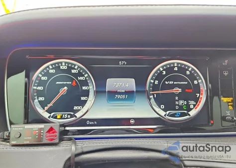 2015 Mercedes-Benz S 63 Amg z USA, uszkodzony, nr VIN WDDUG7JBXFA139826